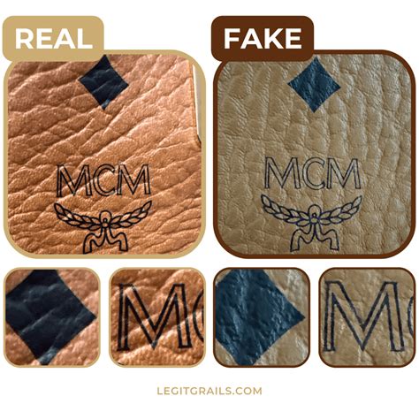 how can you spot a fake mcm bag|genuine mcm bag badge.